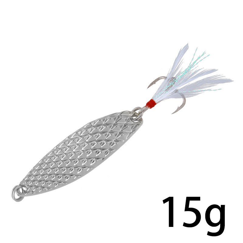 2Pcs New Spoon Spinner Umpan Pancing 5g/7g/10g/15g/20g Swimbait Fishing Lure Ikan Bass Feather Kail