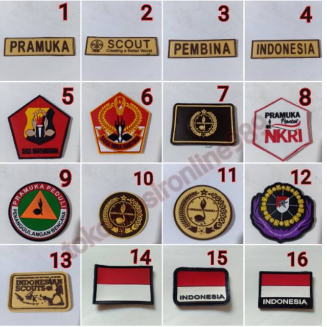 Patch rubber pramuka