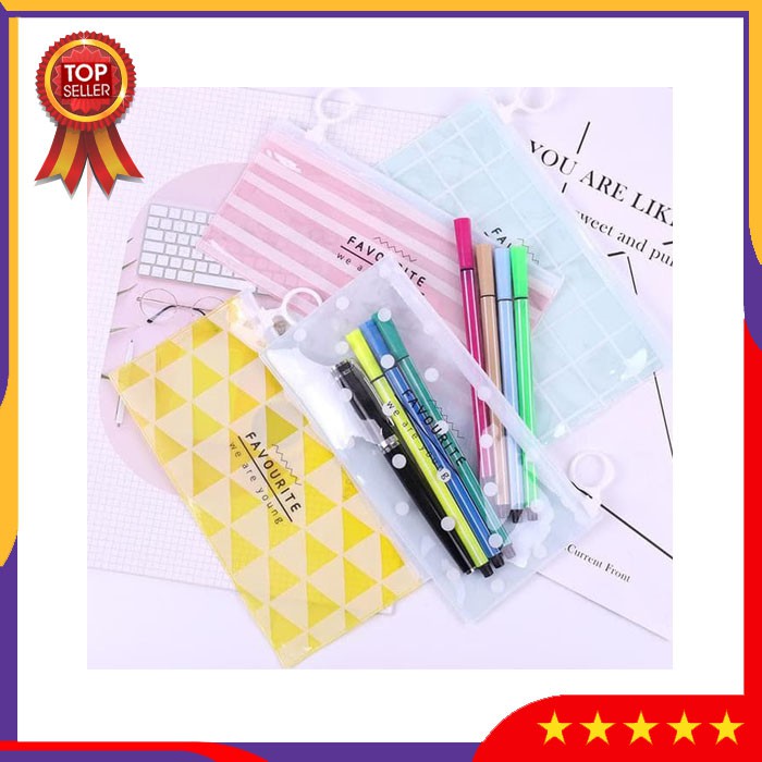 

ZVBS5 Tempat Pensil Favorite Pencil Case Pouch Alat Tulis Pensil Perlengkapan Sekolah