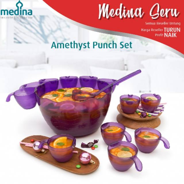 

Amethyst Punch set