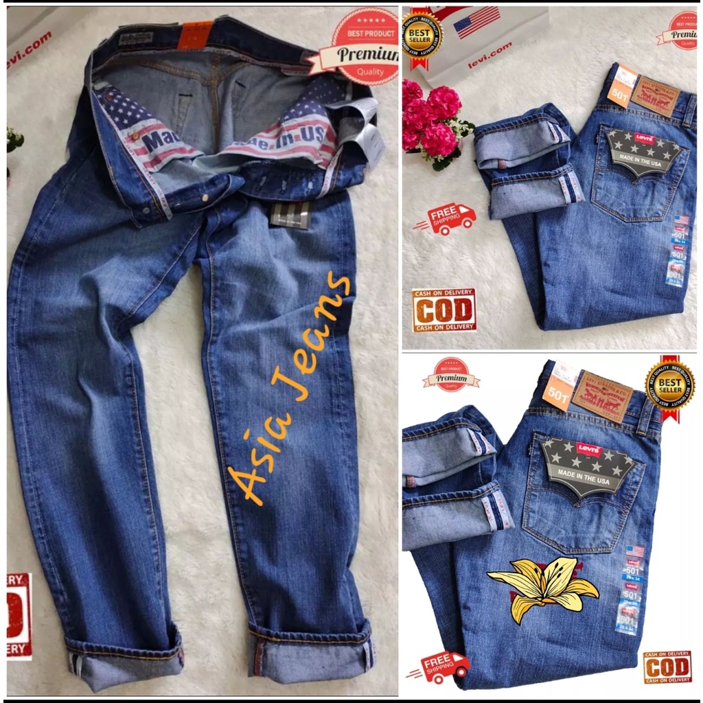 Celana Jeans Pria Levis 501 USA /Celana Panjang Pria Terbaru [ COD ]