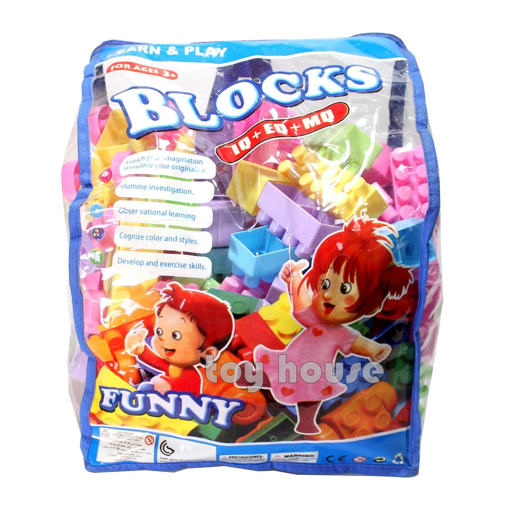 Mainan Edukasi Anak Lego Block Funny Tas Ransel mainan anak perempuan laki laki bayi cewek cowok ka