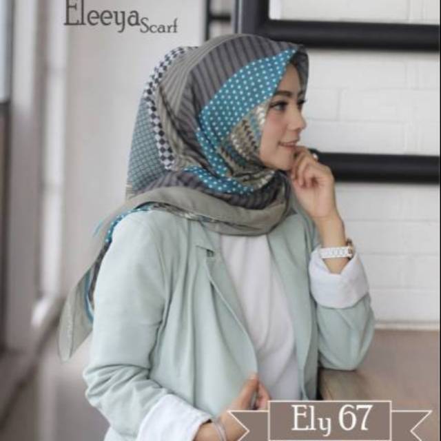 HIJAB SEGIEMPAT MOTIF PRINTING II Eleeya Scarf ELY  67