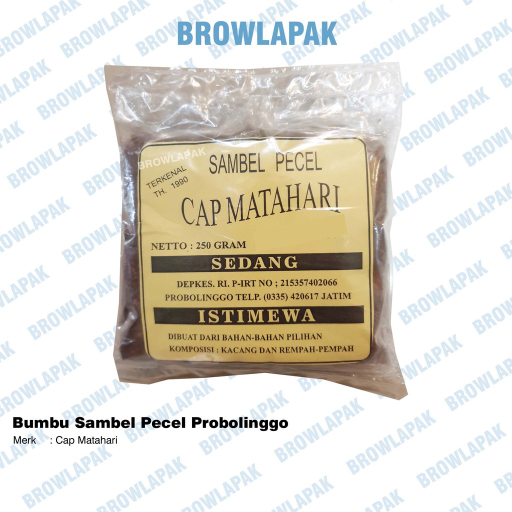 

[TERLARIS] Bumbu Sambel Pecel Cap Matahari Khas Probolinggo / Sambal Pecel
