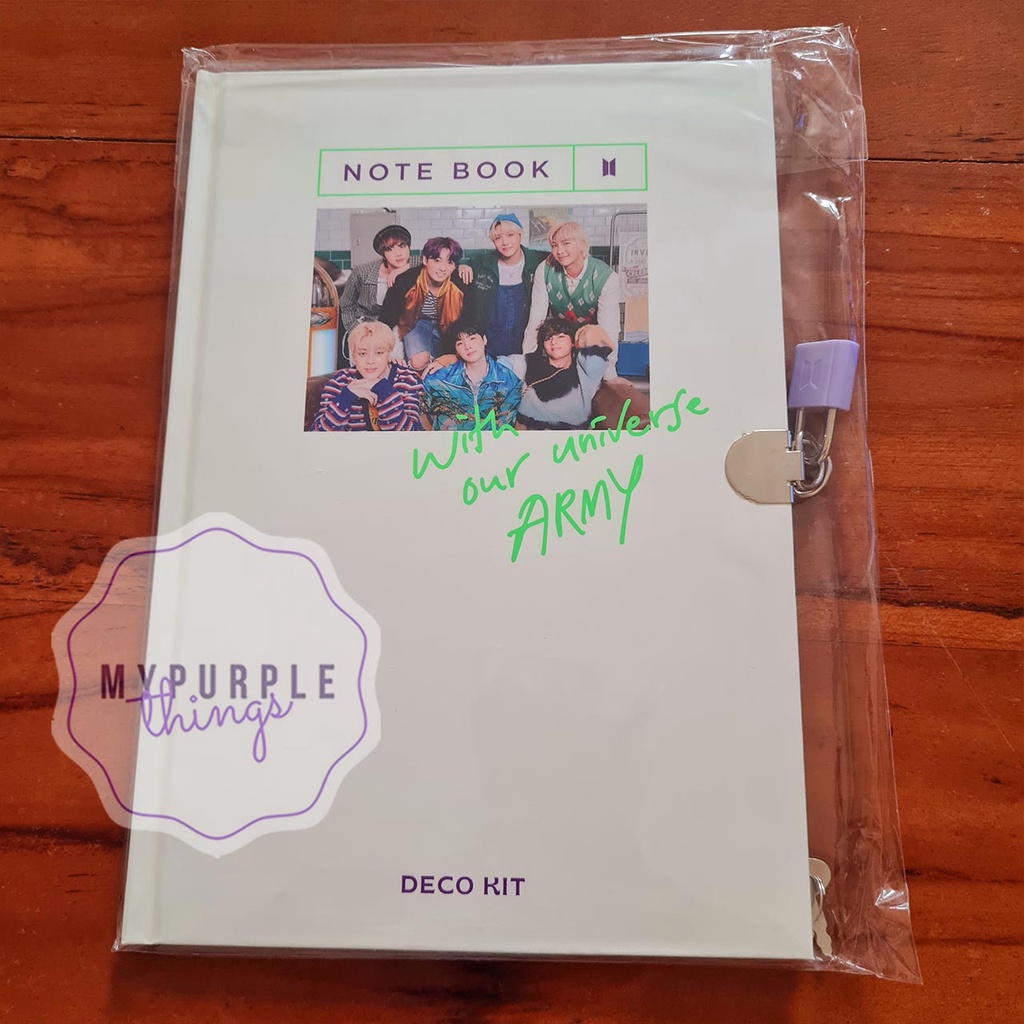 [Sharing] Note Book With Lock DECO KIT BTS