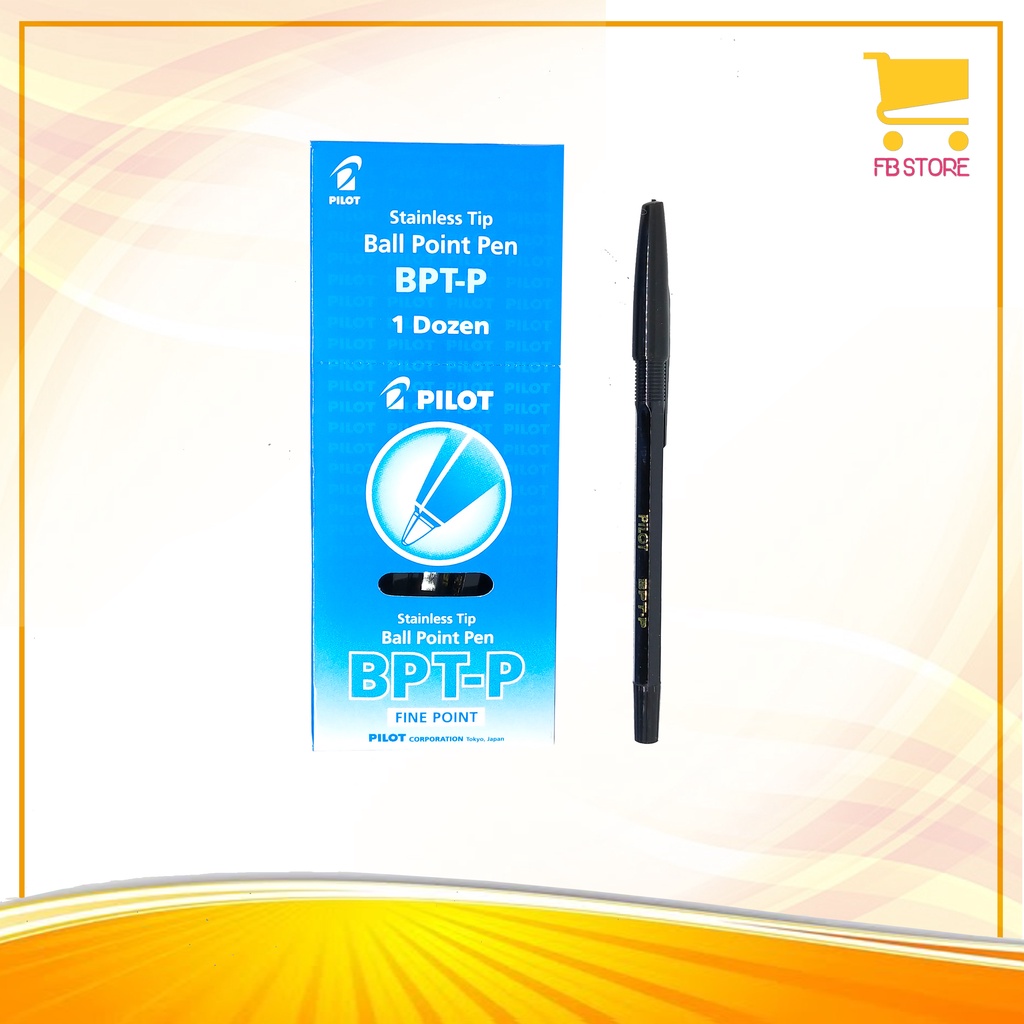 

Ball Point Pen Pilot BPT-P Hitam Fine Point Stainless Tip Per Pak (12 Pcs)