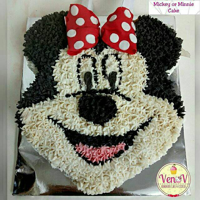 

Kue Ultah Ulang Tahun Karakter Kartun Lucu Anak Mickey Minnie Mouse Cake Tart Malang