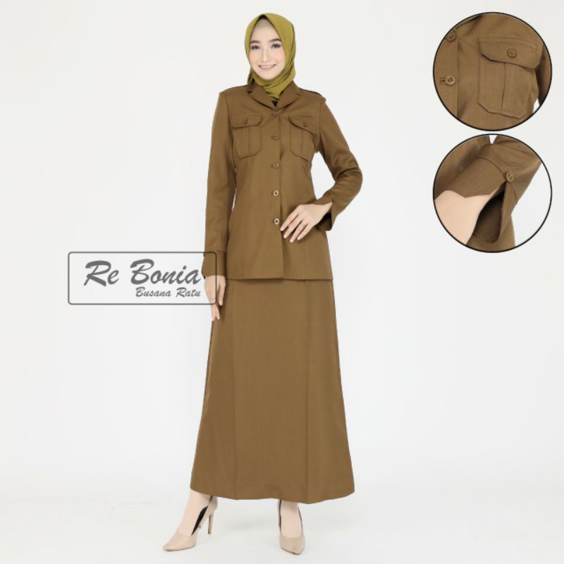 BLAZER RE BONIA/ SERAGAM PNS/SERAGAM GURU/KHEKI TUA/PEMDA ACEH / ROK A/CELANA