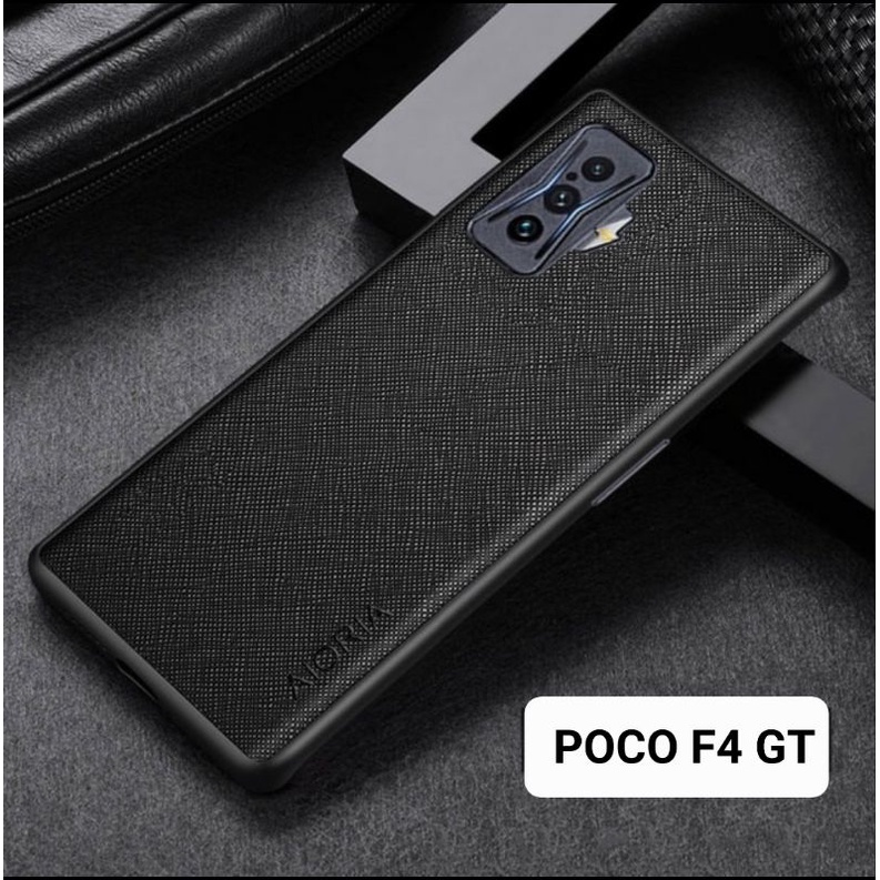 Poco F4 5G Poco F4 GT case canvas cross pattern premium case