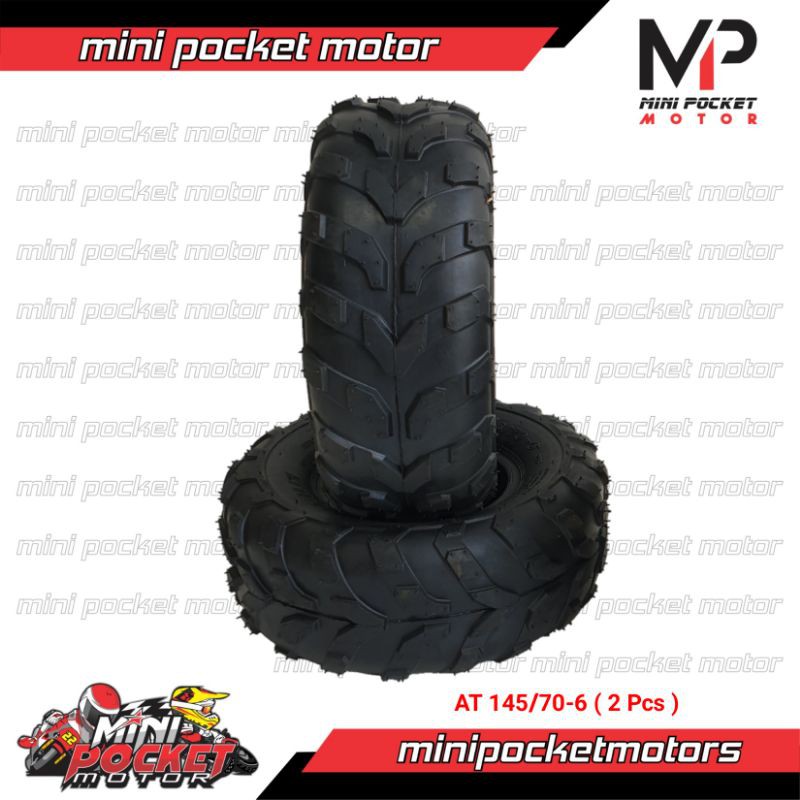 Ban ATV 145/70-6 Tubeless Ban ATV, Buggy, Gokart Ring 6 Tubeless ( 2 Pcs )