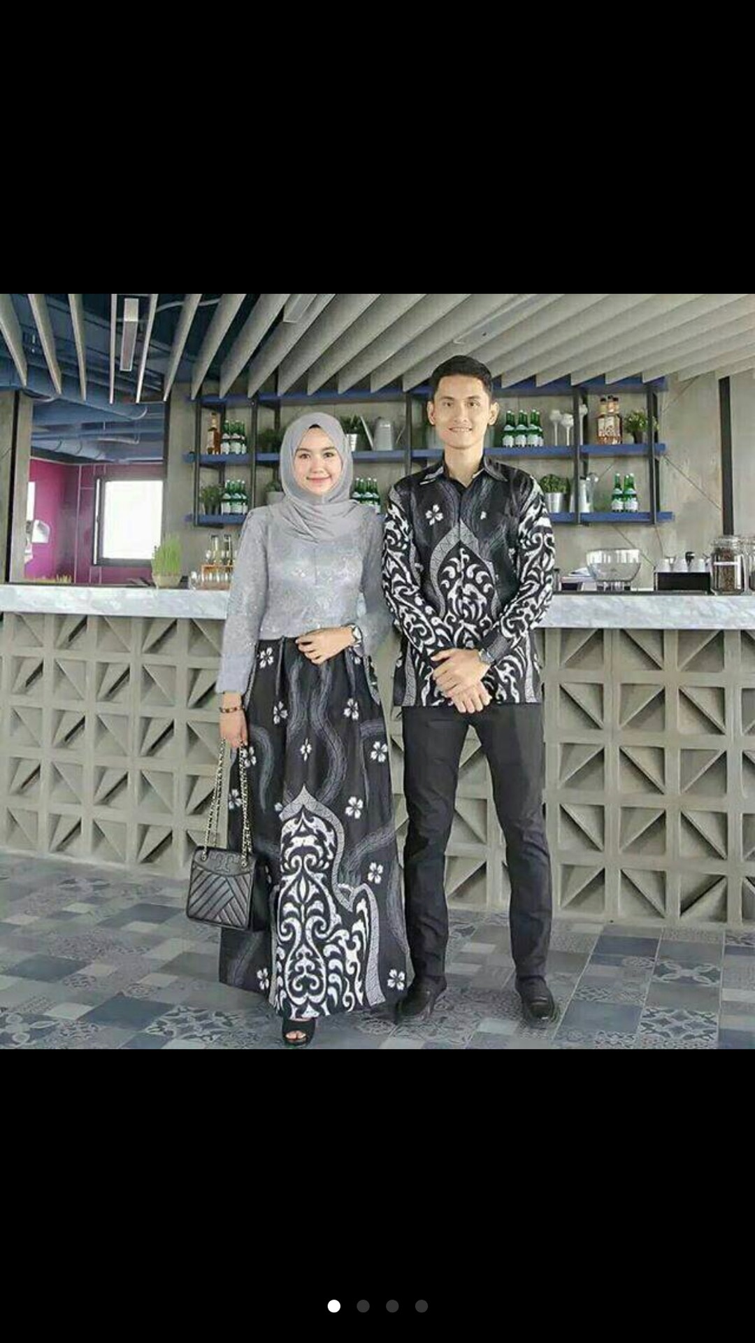 [ori - 2 Varian Warna - Busui] Wou Batik Couple Fitria Batik Kekinian Kebaya Modern Batik Bg032