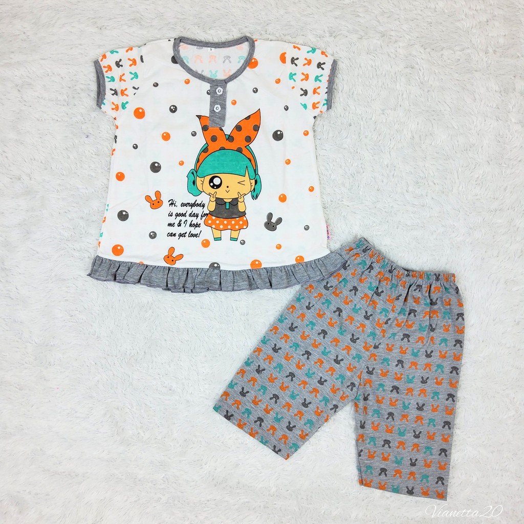 BAJU TIDUR ANAK PEREMPUAN | SETELAN ANAK PEREMPUAN 2-8 TAHUN TERBARU