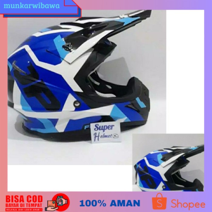 (BISA COD) OTOMOTIF AKSESORIS PENGENDARA MOTOR HELM JPX CROSS FOX1 MOTIF X29