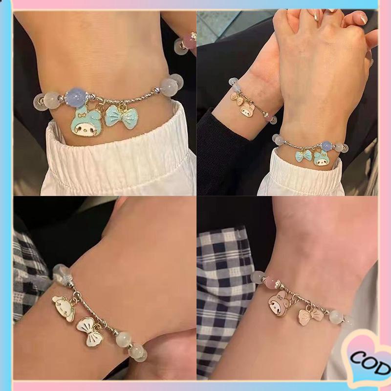 COD❤️ Melody Cinnamon Dog Opal Gelang Lucu Sederhana Gelang Hadiah Pacar-A.one