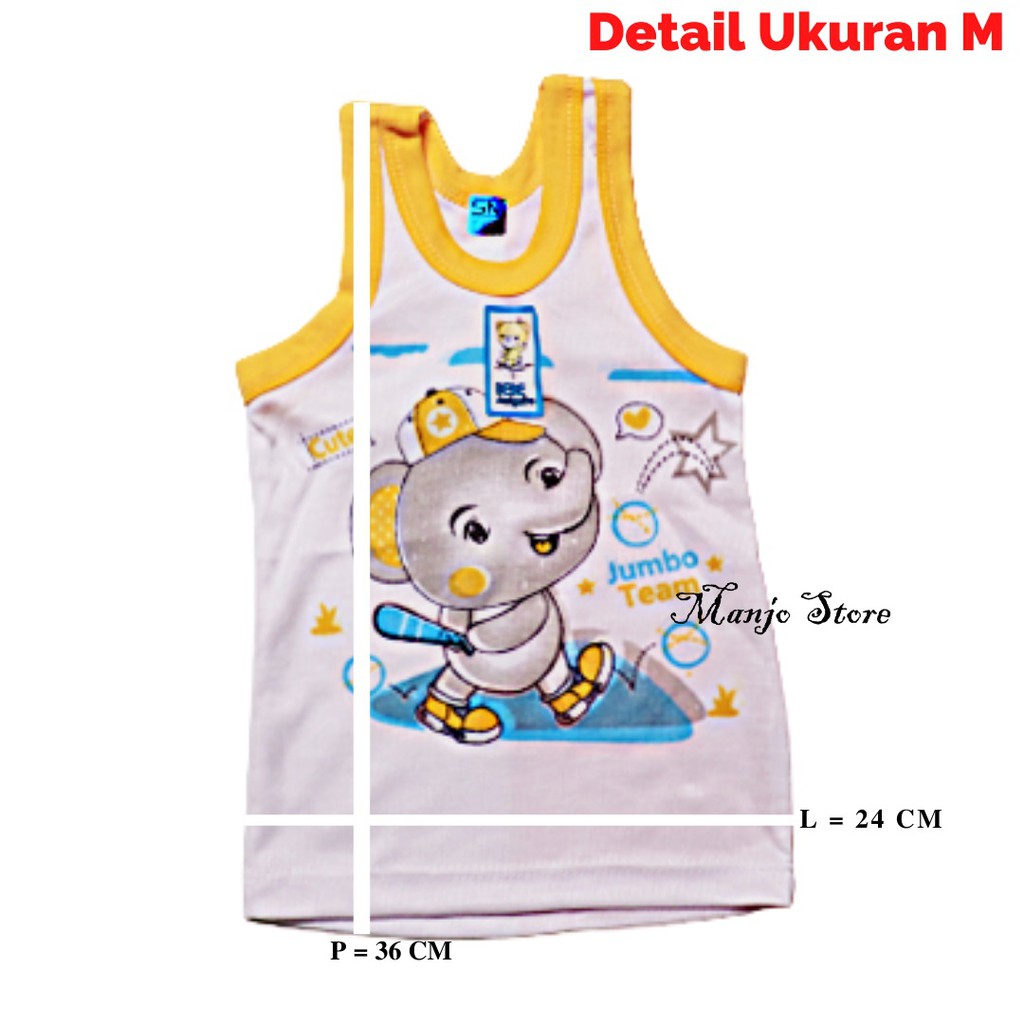 3 PCS Singlet Bayi - Kutung Bayi - Singlet anak - Kutung Anak Singlet kaos dalam anak laki laki