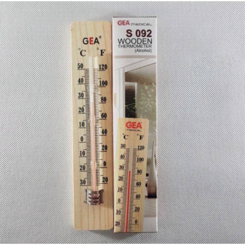Termometer Kayu / Termometer Ruangan / Termometer GEA