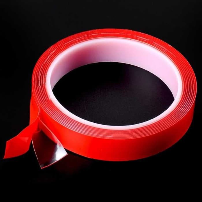 

DOUBLE TAPE BENING 5MM*3M PEREKAT 0.5CM CLEAR TRANSPARAN DOBEL TIP