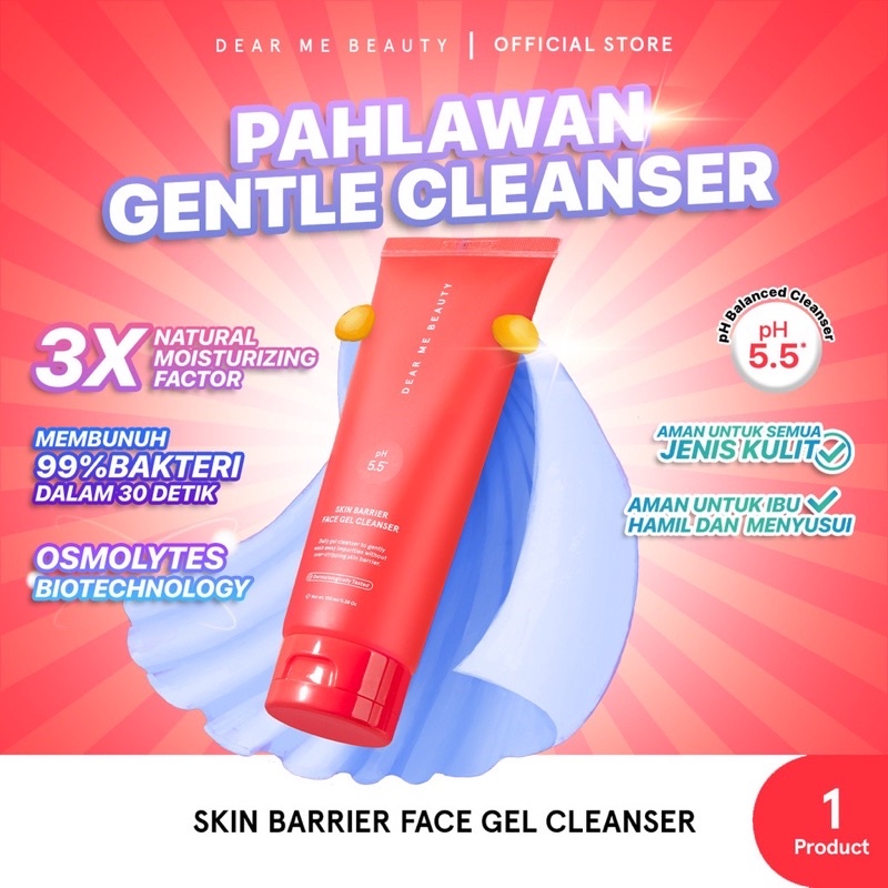 Dear Me Beauty Skin Barrier Face Gel Cleanser (Sabun Cuci Muka)