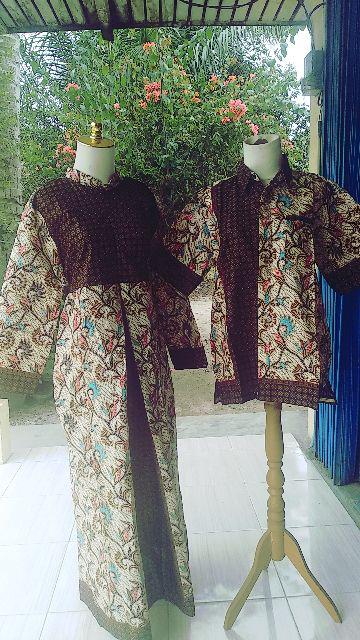 Gamis Batik Pias Daun Warna Size Standar Dan Jumbo Bahan Katun Mataram Primisima