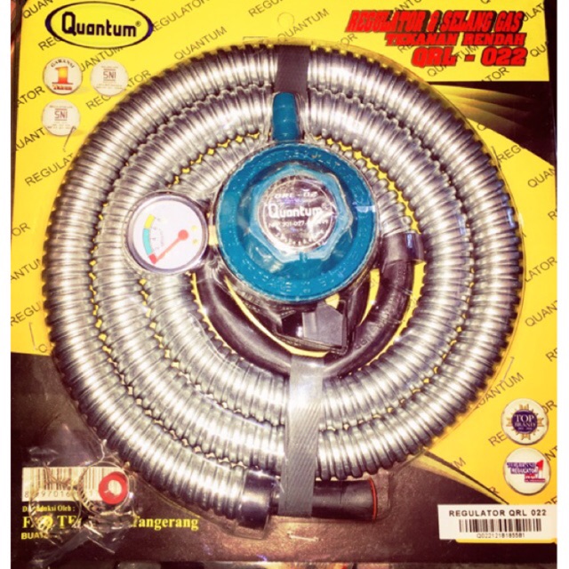 Selang + Regulator Gas merk Quantum/ WINN