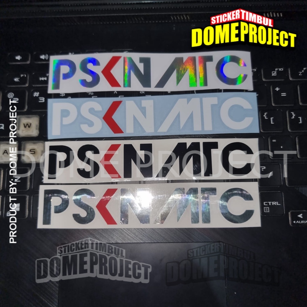 STIKER CUTTING DECAL HELM MOTOR KACA MOBIL LOGO PSKN MTC STICKER  AKSESORIS SCOOPY VARIO BEAT PCX AEROX NMAX AESTHETIC KEREN