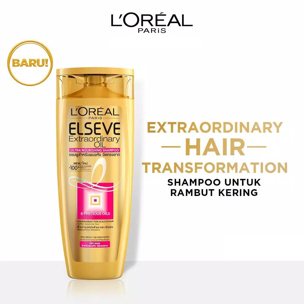 L'Oreal Paris Shampoo 170 ML | Anti Rontok | Total Repair | Ultra Nourshing  | Color Protect LOREAL BY AILIN