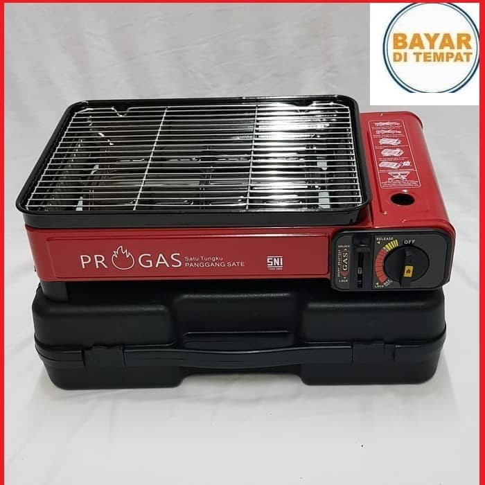 Progas Kompor Panggang Sate Barbeque Grill Portable BBq -besar original