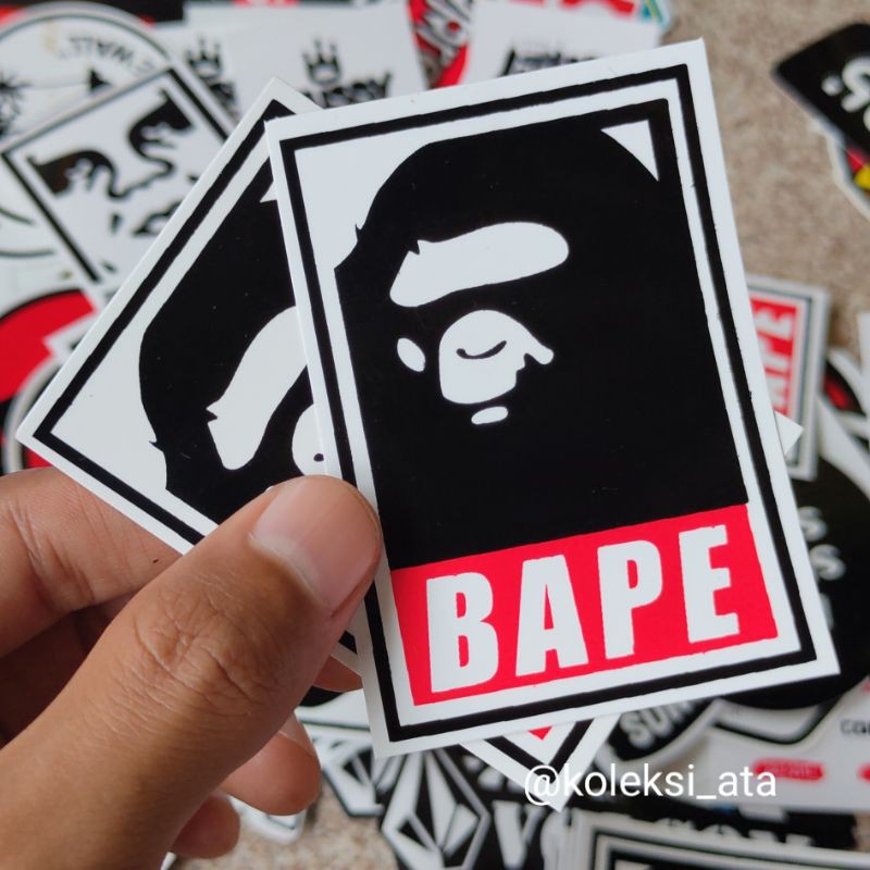 BAPE DISTRO BRAND stiker