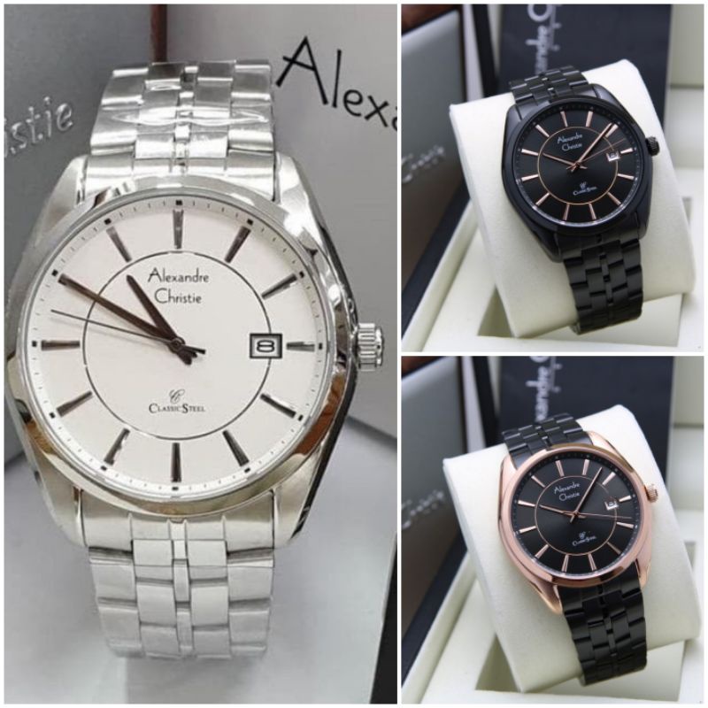ALEXANDER CHRISTIE AC 8578 JAM TANGAN COWOK ORIGINAL
