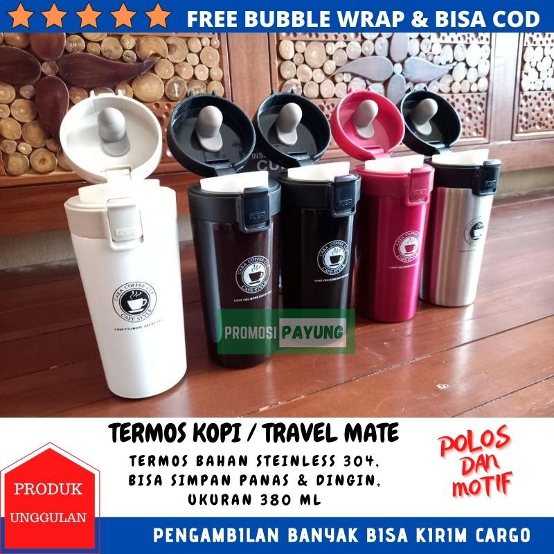 [ Polos Eceran ] TERMOS KOPI TRAVEL MATE VACUUM TUMBLER GELAS MUG BOTOL COFFEE TRAVEL PANAS DINGIN