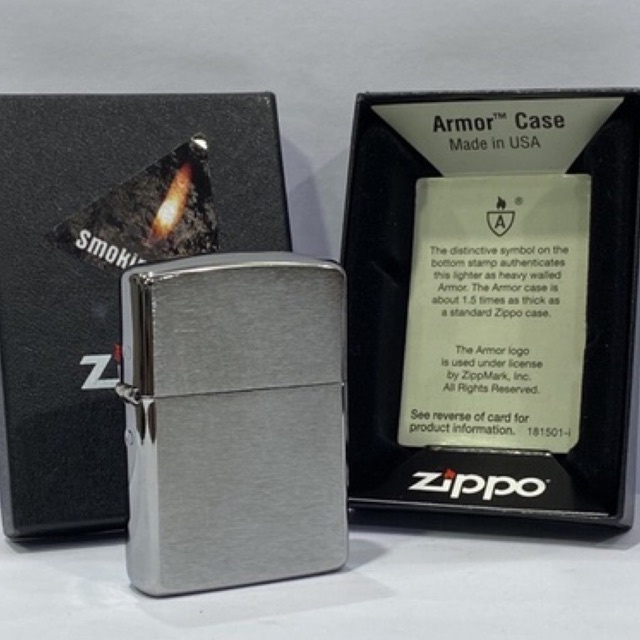 Original Zippo 162 Armor Brushed Chome