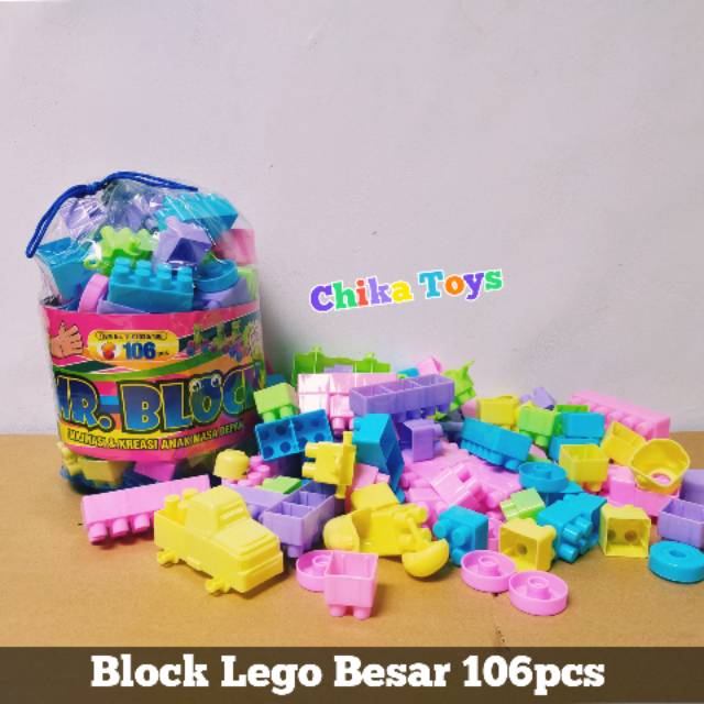 Block Lego Besar MR BLOCK Mainan Edukasi Anak