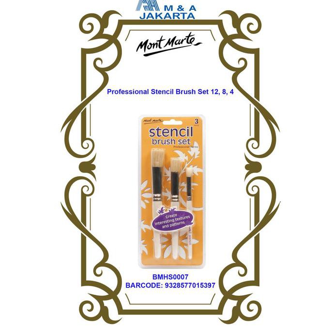 

Best Seller! M.M. Professional Stencil Brush Set 12/8/4(Bmhs0007) Murah