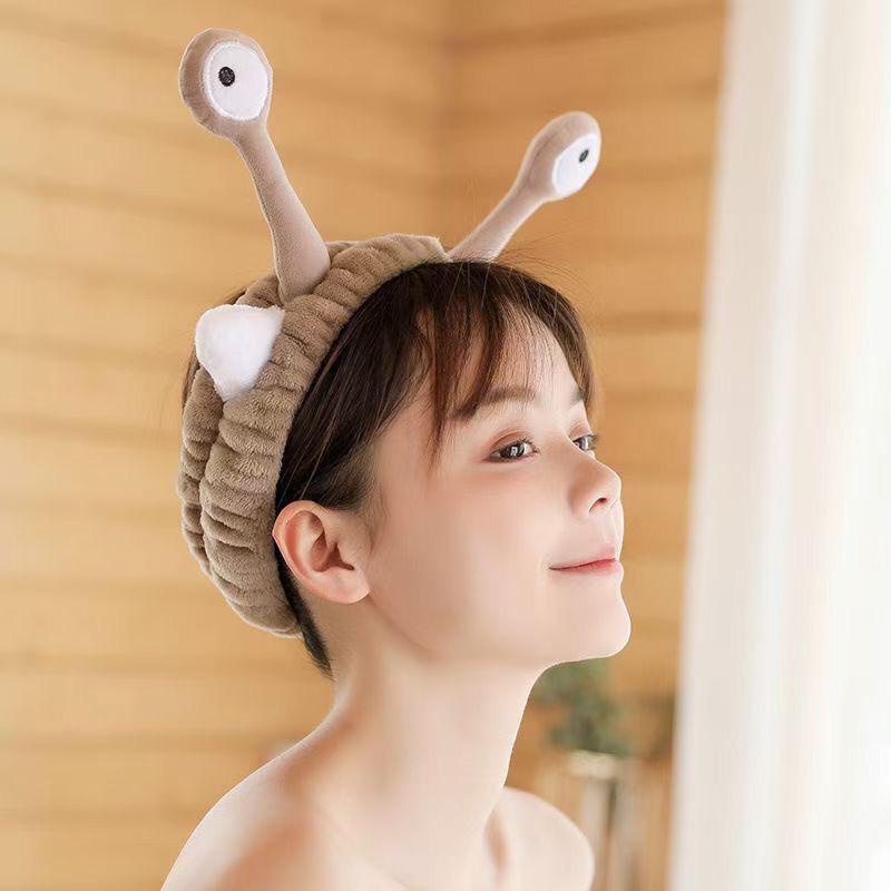 Bandana masker mandi import cewek dewasa lucu kekinian motif rusa pinguin mata kepiting tanduk rusa