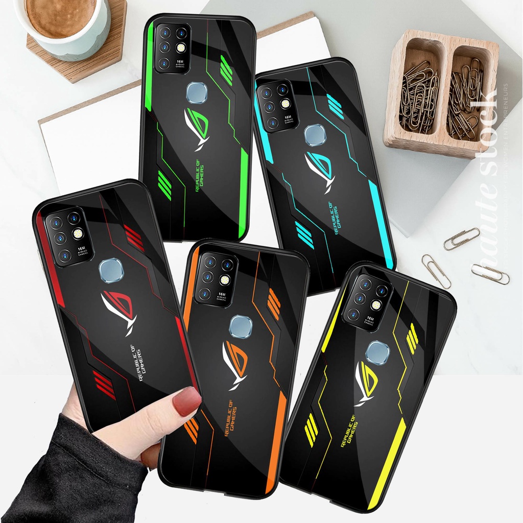 [M94] CASE KILAU INFINIX HOT 10S 11 Smart 6 HOT 10 10PLAY All type infinix Case Glass - Case handpho