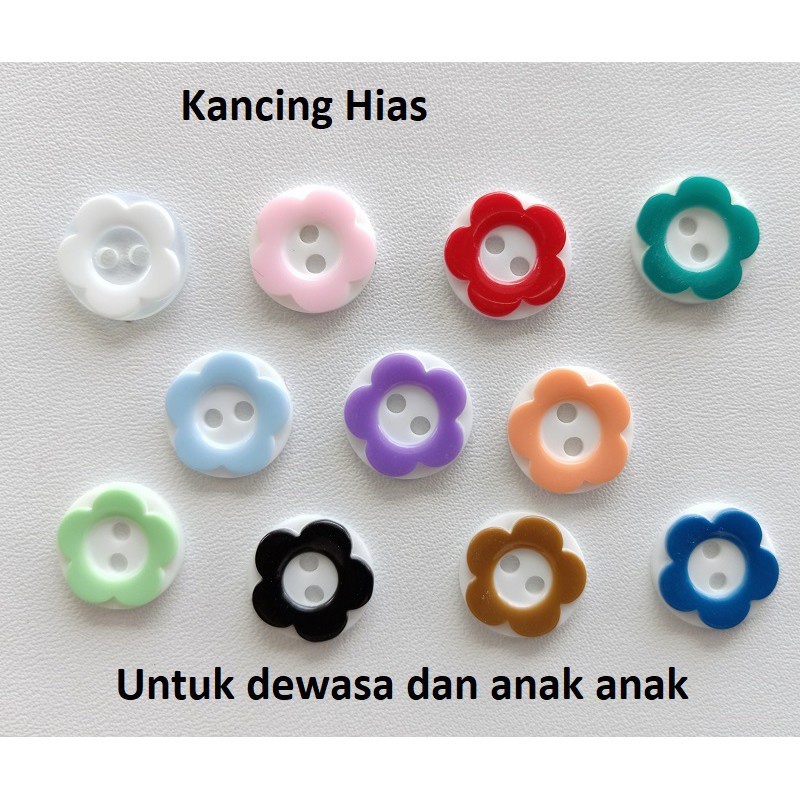 Kancing Sakura 13mm isi 144pcs