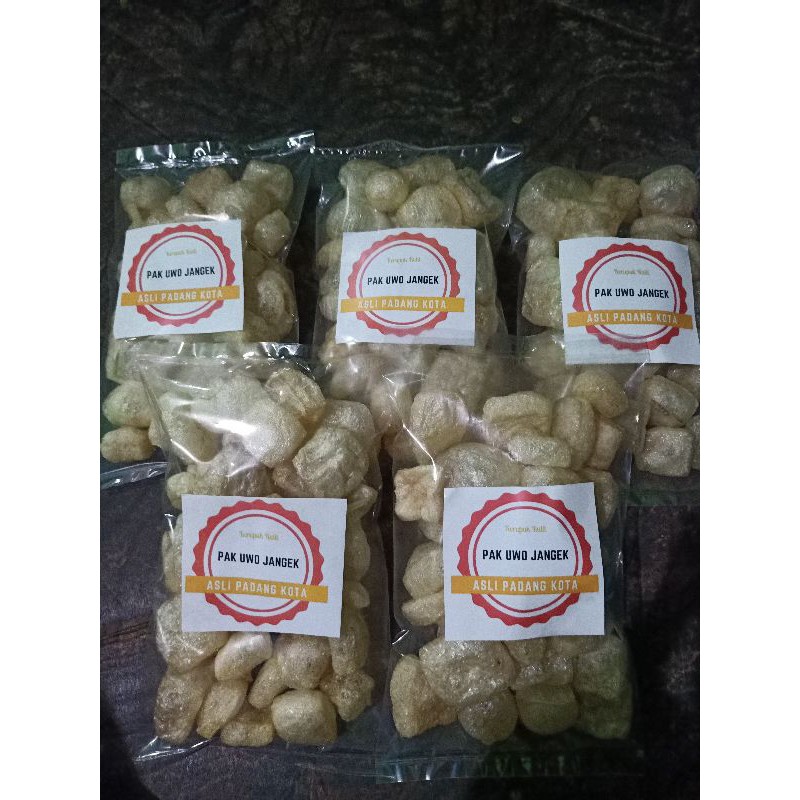 

Kerupuk Kulit Padang Kota | Kerupuk Jangek | Kerupuk Rambak | Berat 40g