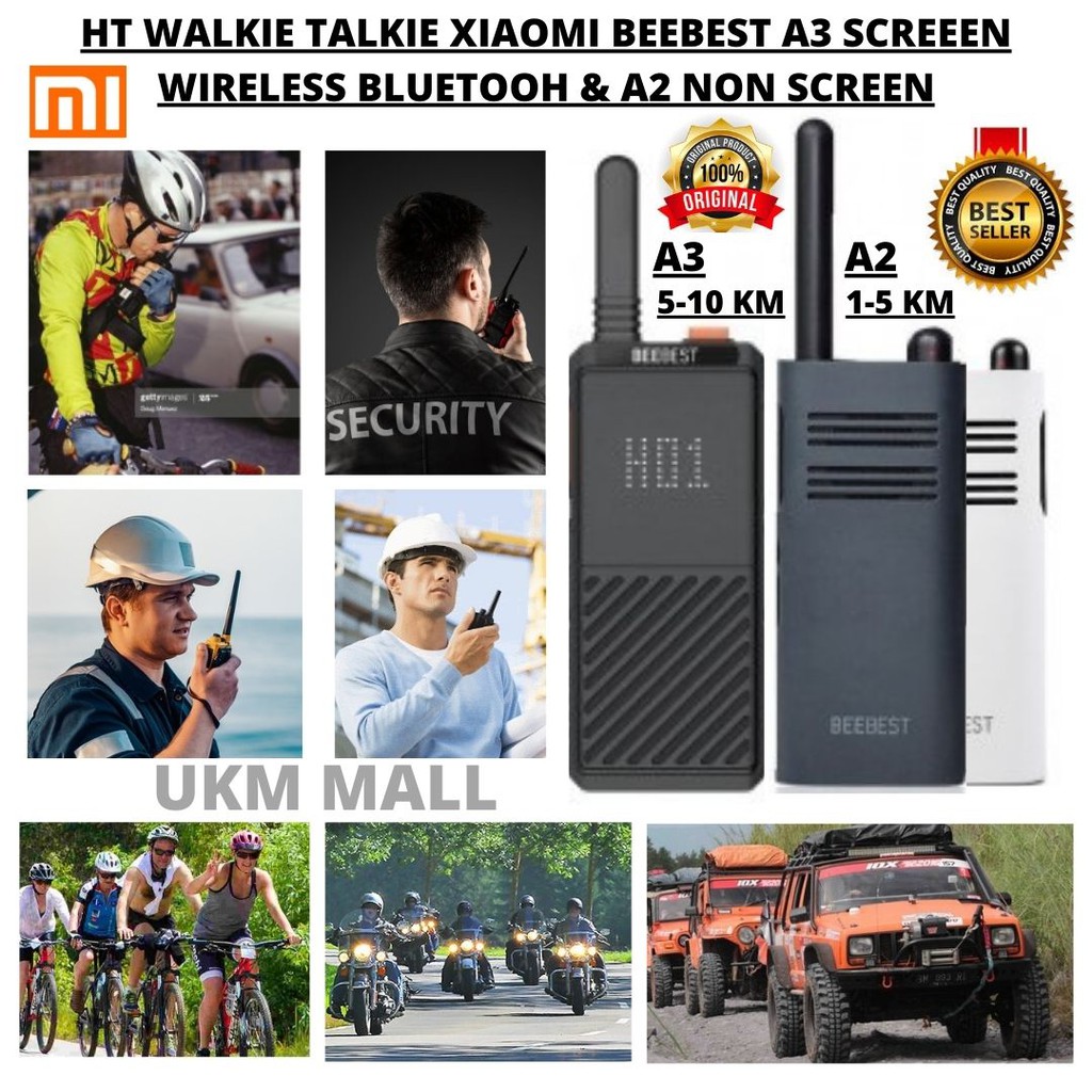 XIAOMI BEEBEST Mini  Walkie Talkie A2 Dan A3 Screen LED Wireless Bluetooh 111128