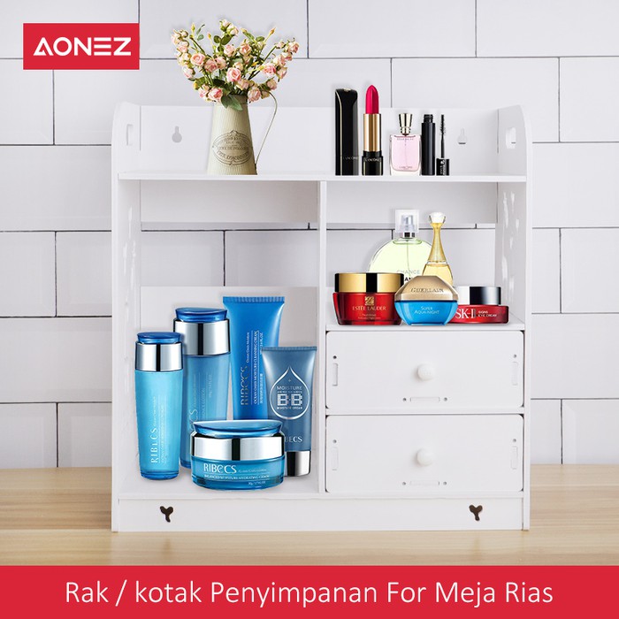 AONEZ Rak  kotak penyimpanan for Meja rias  Putih 