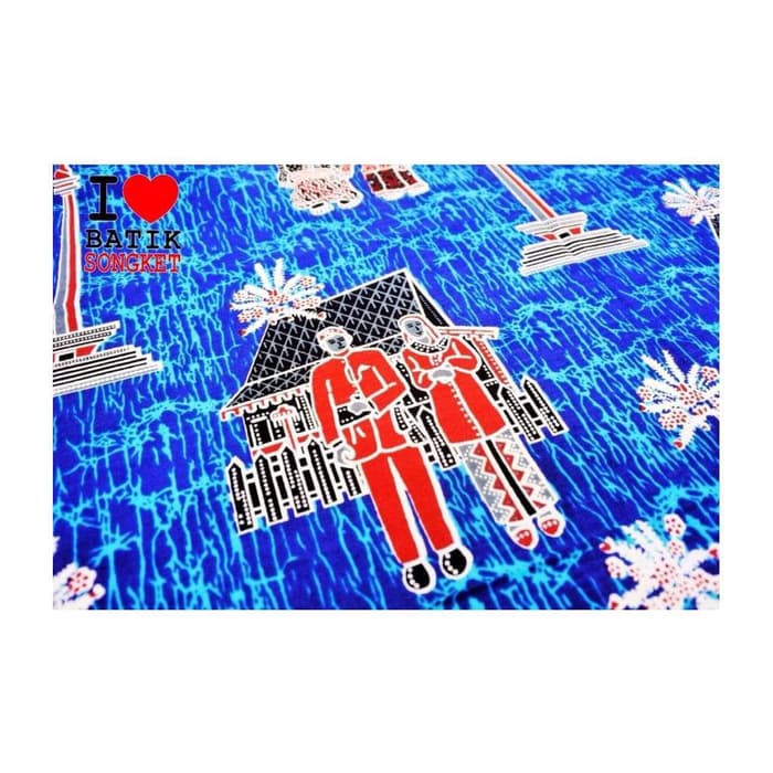 katun ondel bahan kain batik adat betawi monas jakarta halus premium