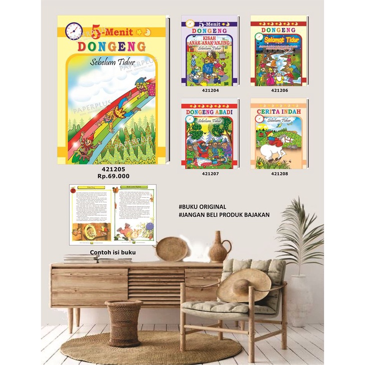 Buku Cerita - 5 Menit Dongeng Sebelum Tidur -HC
