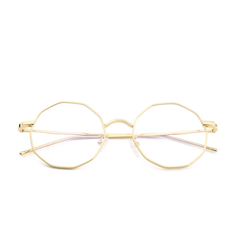 ♥TMALL88♥ COD Kacamata Baca Frame Anti Radiasi Metal Gaya Retro Untuk Pria / Wanita KM66