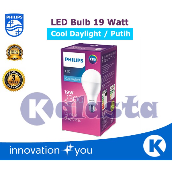 LAMPU LED PHILIPS 19 WATT 19WATT 19W 19 W PUTIH BERGARANSI