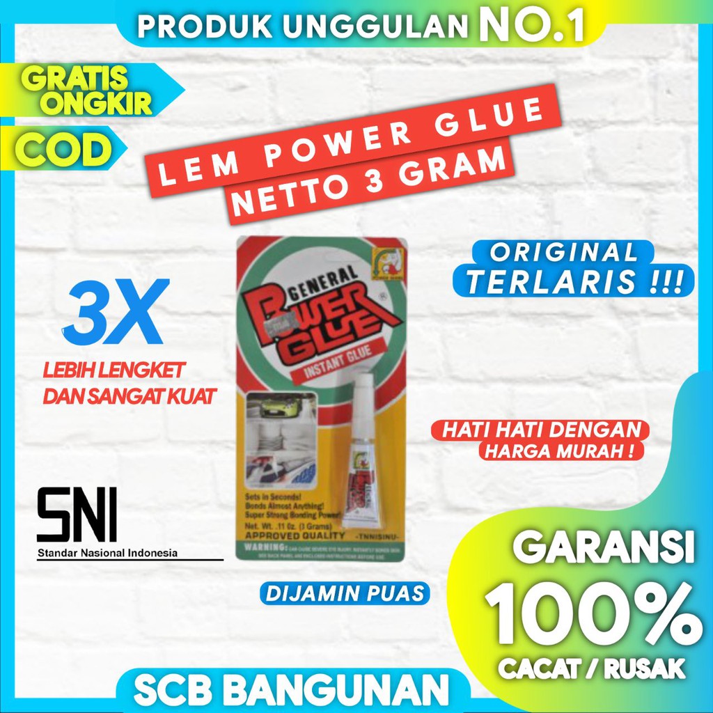 

Lem Power Glue Original Hologram General 11oz 3 gr