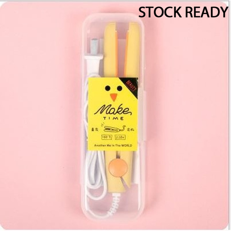 （YUZHU）COD Mini curling iron rambut lurus keramik pelurus rambut mini besi datar