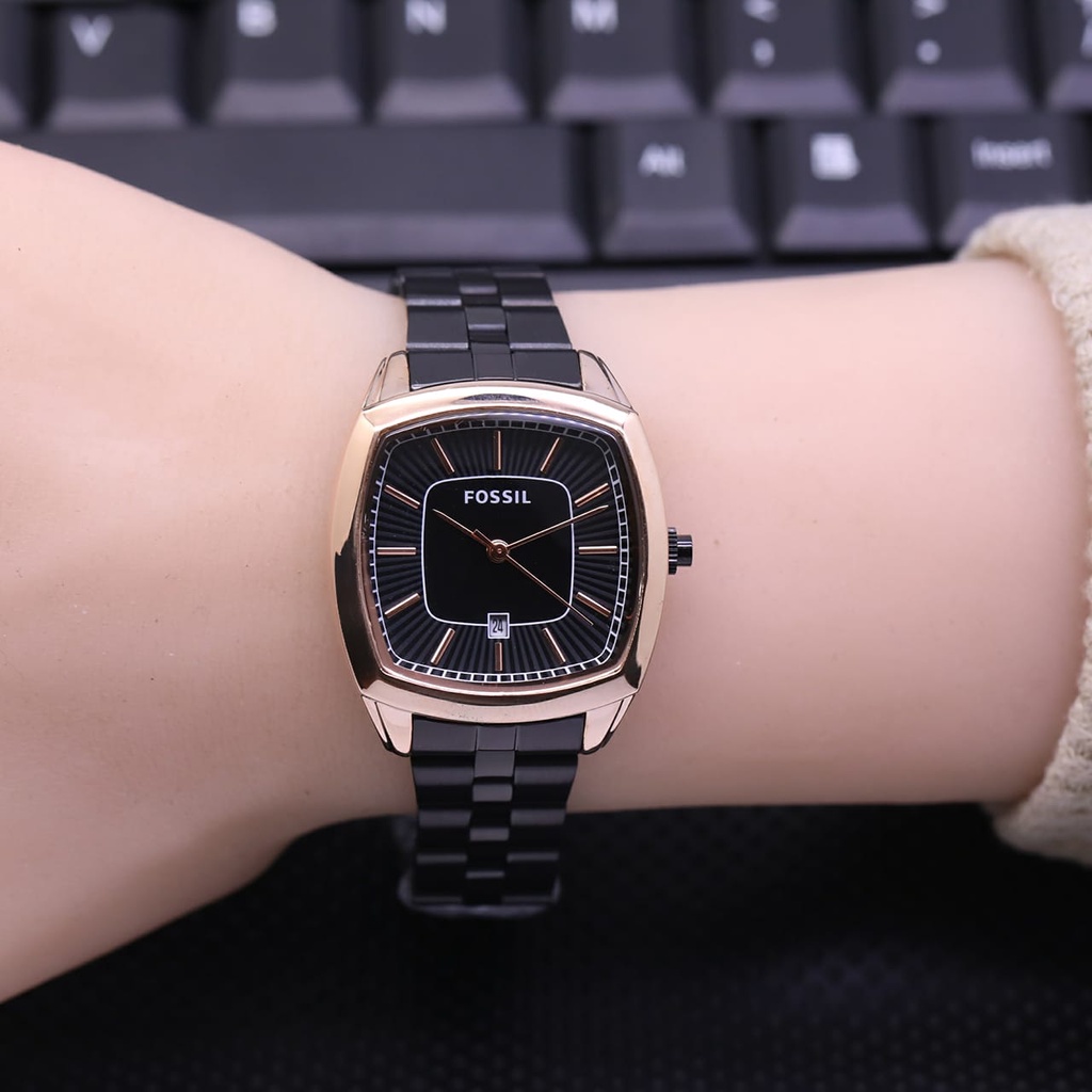 Jam Tangan Wanita Fashion L31007S Tali Rantai Case Segi Tanggal Aktif Free Box &amp; Baterai