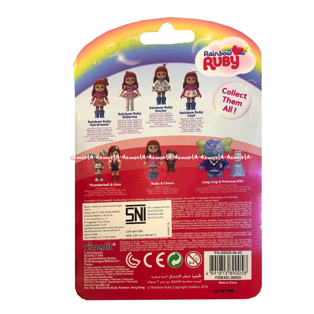 Rainbow Ruby Doctor Mainan Boneka Mini Kecil Baju Dokter Rainbow Ruby Doctor Action Figure