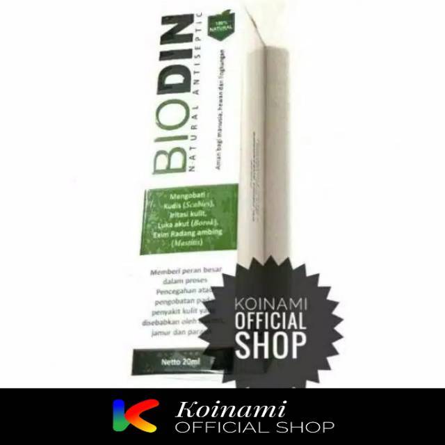 BIODIN SPRAY 20ml / obat jamur scabies / kucing anjing / demodeks / cat &amp; dog / pet