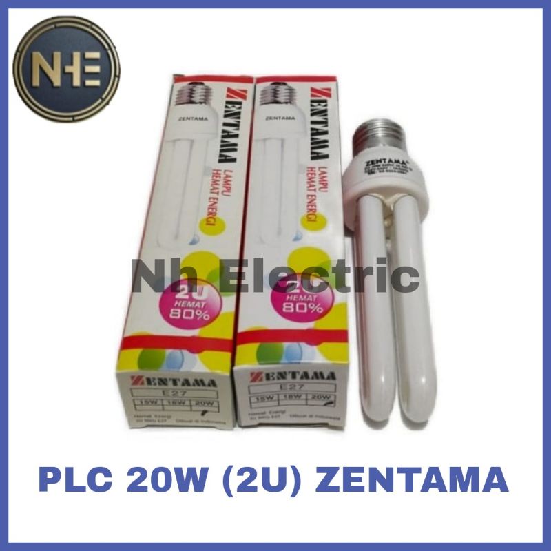 Lampu Plc 20w Zentama - Plc 2U 20Watt Zentama - Lampu Plc Murah 20W Zentama