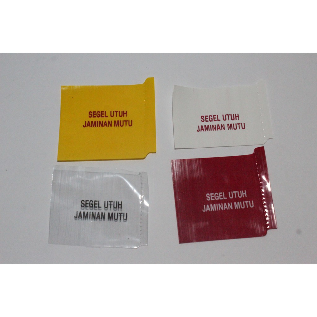 

Segel Kualitas Bahan Plastik (1 Pack / 100 Lembar)